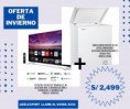 Televisor Philips de 58" + Congeladora Hisense de 144 lts